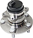 Rear, Driver and Passenger Side Wheel Hub, 5 Lugs, With Bearing