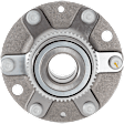 Rear, Driver and Passenger Side Wheel Hub, 6 Lugs, With Bearing