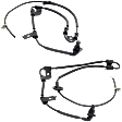Rear, Driver and Passenger Side ABS Speed Sensors