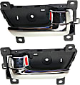 2013 Kia Sorento - Front and Rear, Driver and Passenger Side Chrome Interior Door Handle, With Door Lock Button