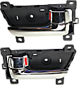 Front or Rear, Driver and Passenger Side Interior Door Handles, Chrome, With door lock button