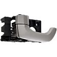 Front or Rear, Driver and Passenger Side Interior Door Handles, Gray, Without Key Hole