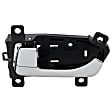 Front or Rear, Driver and Passenger Side Interior Door Handles, Chrome, Without Key Hole