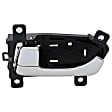 Front or Rear, Driver and Passenger Side Interior Door Handles, Chrome, Without Key Hole
