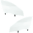 Front, Driver and Passenger Side Door Glasses, Green Tint, Replaces NAGS No. FD22381GTY