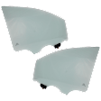 Front, Driver and Passenger Side Door Glasses, Green Tint, Replaces NAGS Number FD26506GTY FD26507GTY