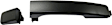 Rear, Driver and Passenger Side Primed Exterior Door Handle, Without Key Hole