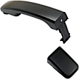 Rear, Driver and Passenger Side Primed Exterior Door Handle, Without Key Hole