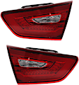 Driver and Passenger Side, Inner LED Tail Light, With bulb(s), OE Replacement, CAPA Certified