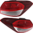 2018 Kia Forte - Driver and Passenger Side, Outer Halogen Tail Light, With bulb(s), Mounts on Body, OE Replacement