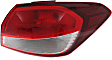 2018 Kia Forte - Driver and Passenger Side, Outer Halogen Tail Light, With bulb(s), Mounts on Body, OE Replacement