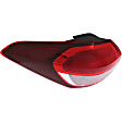 Driver Side, Inner And Outer Halogen Tail Light, With bulb(s), OE Replacement