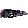 Driver Side, Inner And Outer Halogen Tail Light, With bulb(s), OE Replacement