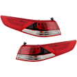 Driver and Passenger Side, Outer Tail Lights, with Bulbs, Halogen, Mounts on Body, USA Built Vehicle