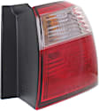 Passenger Side, Inner and Outer Halogen Tail Light, With bulb(s), OE Replacement, Sedan