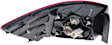 Passenger Side, Inner and Outer Halogen Tail Light, With bulb(s), OE Replacement, Sedan