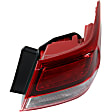 Passenger Side, Inner and Outer Halogen Tail Light, With bulb(s), OE Replacement