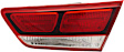 Driver and Passenger Side, Inner Tail Lights, with Bulbs, Halogen, Mounts On Liftgate, USA Built Vehicle
