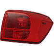 2017 Kia Sedona - Driver and Passenger Side, Outer Halogen Tail Light, With bulb(s), Mounts on Body, OE Replacement