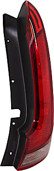 Driver and Passenger Side, Outer Tail Lights, with Bulbs, Halogen, CAPA Certified