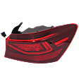 Driver and Passenger Side, Outer LED Tail Light, With bulb(s), OE Replacement, CAPA Certified