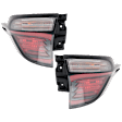 Driver and Passenger Side, Outer LED Tail Light, With bulb(s), OE Replacement, CAPA Certified