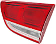 Passenger Side, Inner and Outer Tail Lights, with Bulbs, Halogen/LED Combo, Mounts On Liftgate