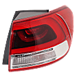 Driver and Passenger Side, Outer LED Tail Light, With bulb(s), OE Replacement