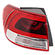 Driver and Passenger Side, Outer LED Tail Light, With bulb(s), OE Replacement