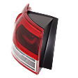 Driver and Passenger Side, Outer LED Tail Light, With bulb(s), OE Replacement