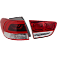 2017 Kia Sorento - Driver Side, Inner And Outer Inner-Halogen, Outer-LED Tail Light, With bulb(s), Mounts on Body, OE Replacement