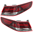 Driver and Passenger Side, Outer Tail Lights, with Bulb, LED, Mounts On Body, Type 2, CAPA Certified