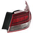 Driver and Passenger Side, Outer Tail Lights, with Bulb, LED, Mounts On Body, Type 2, CAPA Certified