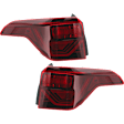 Driver and Passenger Side, Outer Tail Lights, with Bulb, LED, Mounts On Body
