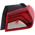 Driver and Passenger Side, Outer Halogen Tail Light, With bulb(s), OE Replacement, CAPA Certified