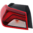 Driver and Passenger Side, Outer Halogen Tail Light, With bulb(s), OE Replacement, CAPA Certified