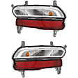 Driver and Passenger Side Back Up Lights, With bulb(s), Halogen, Clear & Red Lens