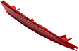 Rear, Driver and Passenger Side Bumper Reflector - For Models With Single Exhaust, Korea or USA Built Vehicle