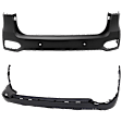 Rear, Upper And Lower Upper - Primed, Lower - Textured Bumper Cover