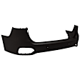 Rear, Upper And Lower Upper - Primed, Lower - Textured Bumper Cover