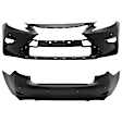 Front and Rear Primed Bumper Cover CAPA Certified