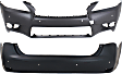Front and Rear Primed Bumper Cover CAPA Certified