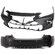 2022 Lexus ES350 Base - Front and Rear Primed Bumper Cover, North America Built Vehicle, For Models With F Sport Package, With Park Distance Control Sensor, CAPA Certified