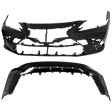 Front and Rear Primed Bumper Cover