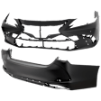 Front and Rear Primed Bumper Cover