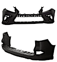 Front and Rear Primed Bumper Cover