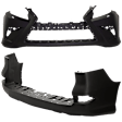 Front and Rear Primed Bumper Cover