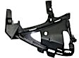 Front, Driver and Passenger Side, Outer Bumper Grilles, Textured Black