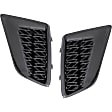Front, Driver and Passenger Side Bumper Grilles, Black