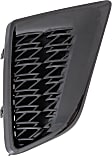Front, Driver and Passenger Side Bumper Grilles, Black